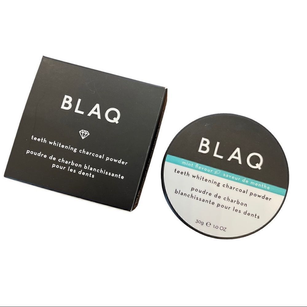 BLAQ Teeth Whitening Charcoal Powder MINT Flavor